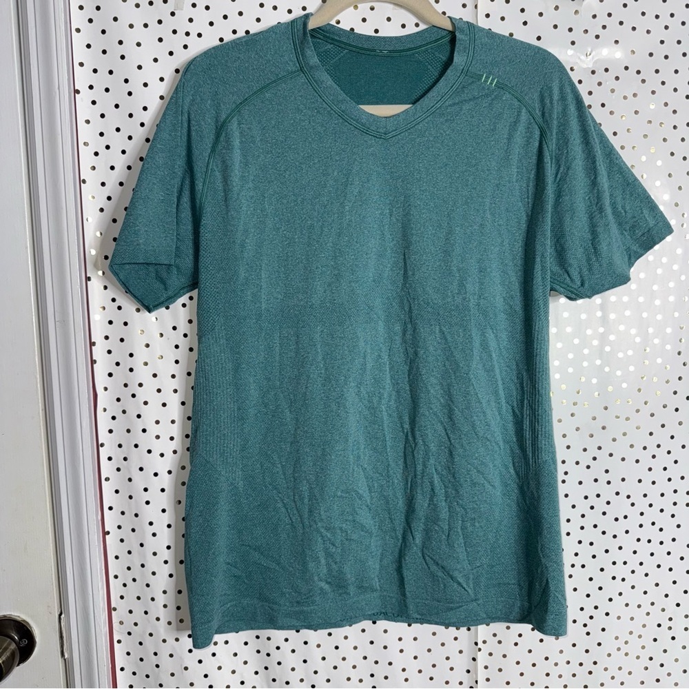 Lululemon Men's Teal Shirt